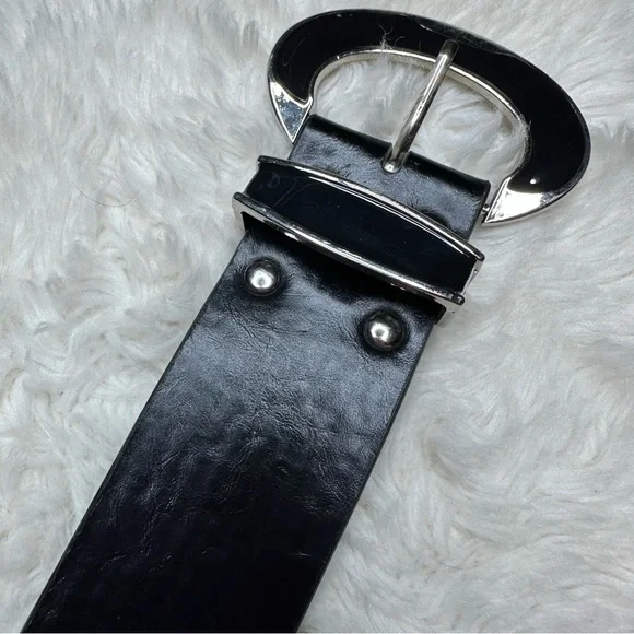 Belt Wide Shiny Black - Picture 6 of 7